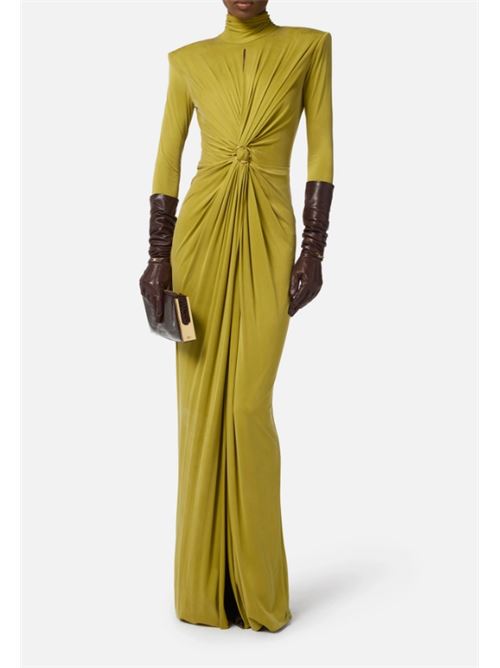 RED CARPET DRESS WITH DRAPES ELISABETTA FRANCHI | ABR0656E2EA9 Iguana